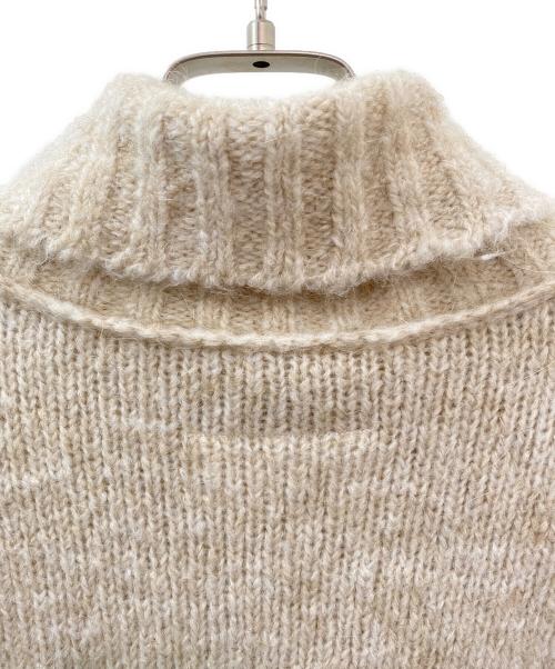 MM6 Maison Margiela（エムエムシックスメゾンマルジェラ）MM6 Maison Margiela (エムエムシックスメゾンマルジェラ) ヘアリー ロールネック ニット セーター ベージュ サイズ:XSの古着・服飾アイテム
