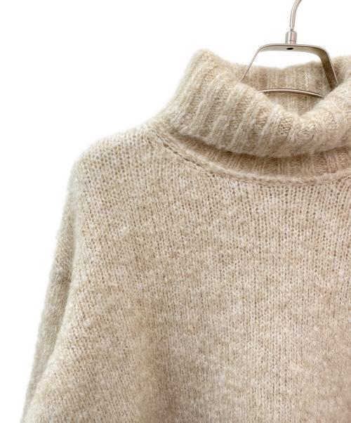 MM6 Maison Margiela（エムエムシックスメゾンマルジェラ）MM6 Maison Margiela (エムエムシックスメゾンマルジェラ) ヘアリー ロールネック ニット セーター ベージュ サイズ:XSの古着・服飾アイテム