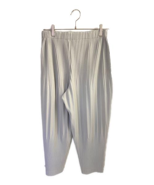 HOMME PLISSE ISSEY MIYAKE（オム プリッセ イッセイ ミヤケ）HOMME PLISSE ISSEY MIYAKE (オム プリッセ イッセイ ミヤケ) プリーツパンツ ライトグレー サイズ:１の古着・服飾アイテム