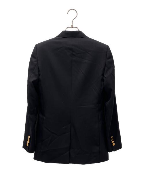 CELINE（セリーヌ）CELINE (セリーヌ) ダブルブレストロングテーラードジャケット ブラック サイズ:34の古着・服飾アイテム
