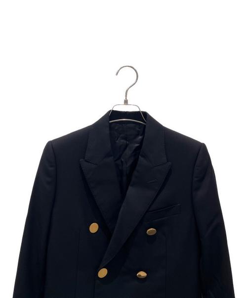 CELINE（セリーヌ）CELINE (セリーヌ) ダブルブレストロングテーラードジャケット ブラック サイズ:34の古着・服飾アイテム