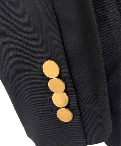 CELINE（セリーヌ）CELINE (セリーヌ) ダブルブレストロングテーラードジャケット ブラック サイズ:34の古着・服飾アイテム