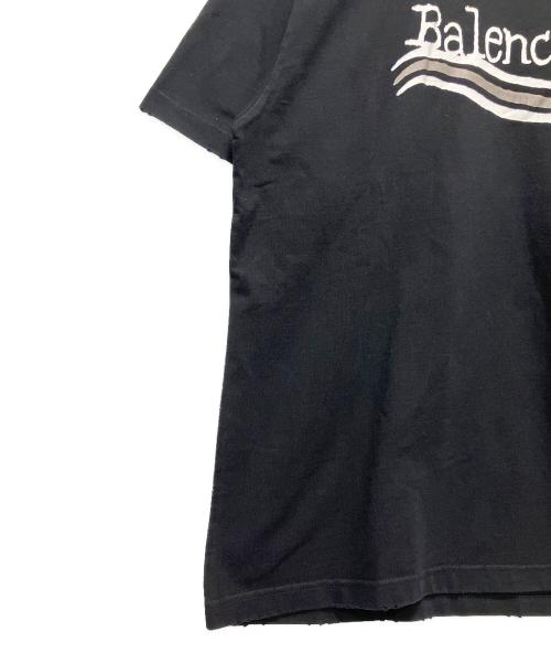 BALENCIAGA（バレンシアガ）BALENCIAGA (バレンシアガ) Hand Drawn Political Campaign Oversized T-shirt ブラック サイズ:Lの古着・服飾アイテム