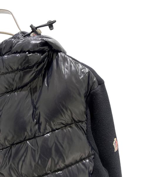 MONCLER（モンクレール）MONCLER (モンクレール) フリース切替ダウンジャケット ブラック サイズ:Lの古着・服飾アイテム