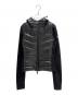 MONCLER（モンクレール）の古着「フリース切替ダウンジャケット」｜ブラック