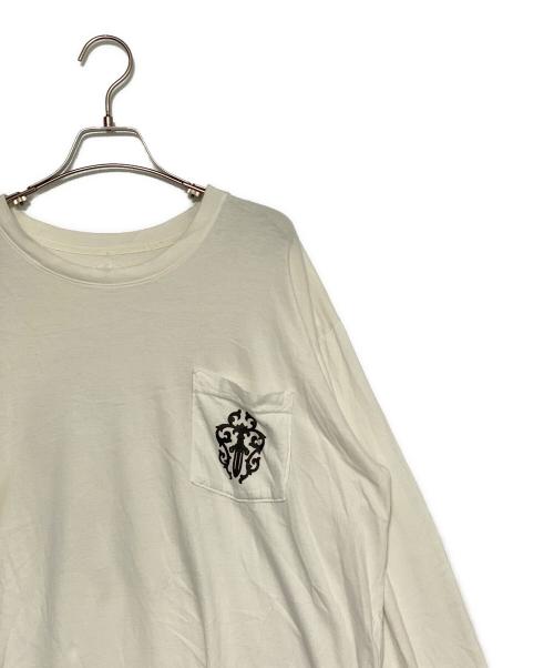 CHROME HEARTS（クロムハーツ）CHROME HEARTS (クロムハーツ) ロングスリーブポケットカットソー ホワイト サイズ:XLの古着・服飾アイテム
