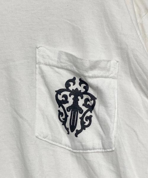 CHROME HEARTS（クロムハーツ）CHROME HEARTS (クロムハーツ) ロングスリーブポケットカットソー ホワイト サイズ:XLの古着・服飾アイテム