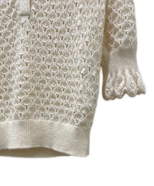 Chloe（クロエ）Chloe (クロエ) Pointelle knit/CHLOE POINTELLE KNIT アイボリー サイズ:XSの古着・服飾アイテム