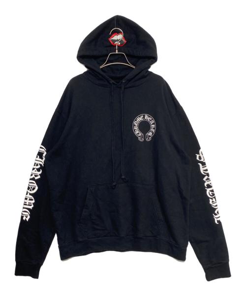 CHROME HEARTS（クロムハーツ）CHROME HEARTS (クロムハーツ) MATTY BOY Chomper Horseshoe Hoodie ブラック サイズ:Lの古着・服飾アイテム