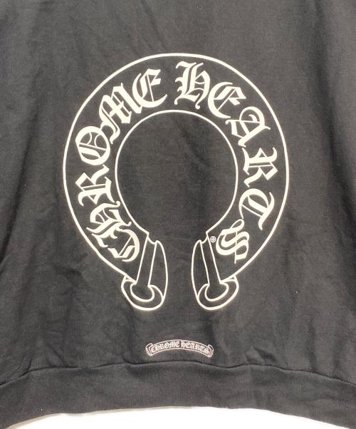 CHROME HEARTS（クロムハーツ）CHROME HEARTS (クロムハーツ) MATTY BOY Chomper Horseshoe Hoodie ブラック サイズ:Lの古着・服飾アイテム