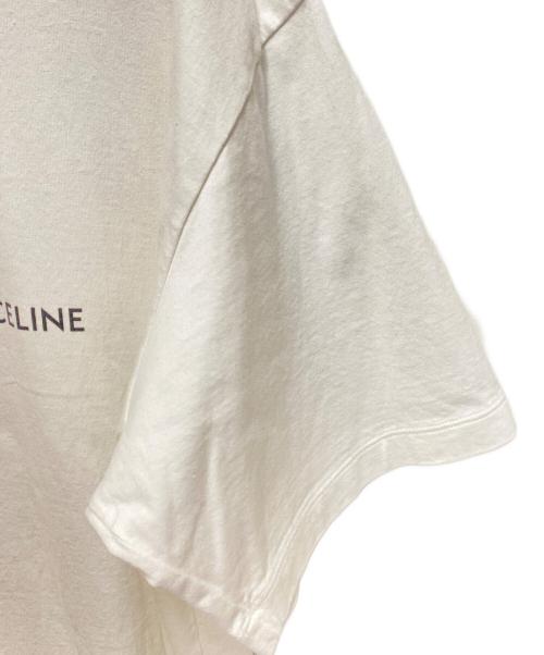 CELINE（セリーヌ）CELINE (セリーヌ) ロゴTシャツ ホワイト サイズ:Mの古着・服飾アイテム