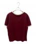 CELINE (セリーヌ) ロゴトリムTシャツ ワインレッド サイズ:M：40000円