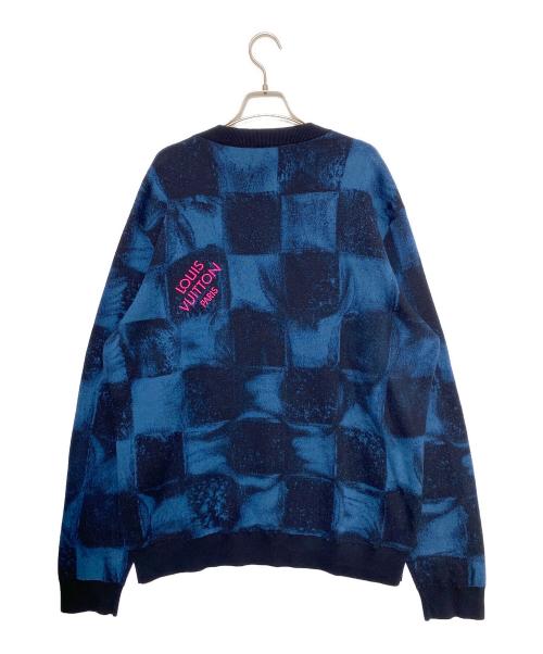 LOUIS VUITTON（ルイ ヴィトン）LOUIS VUITTON (ルイ ヴィトン) ダミエソルトジャガードスウェット ネイビー サイズ:XXLの古着・服飾アイテム