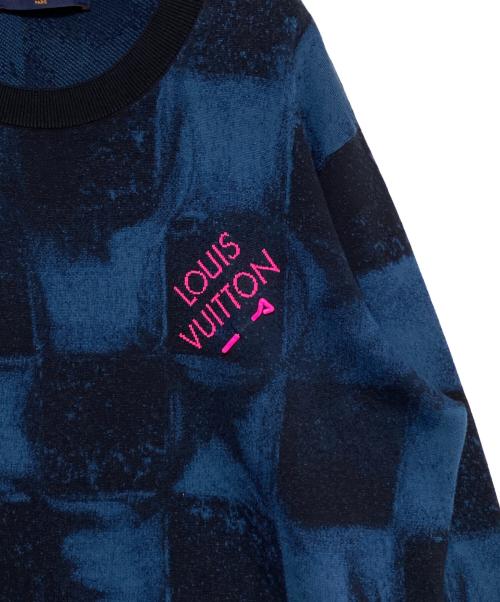LOUIS VUITTON（ルイ ヴィトン）LOUIS VUITTON (ルイ ヴィトン) ダミエソルトジャガードスウェット ネイビー サイズ:XXLの古着・服飾アイテム