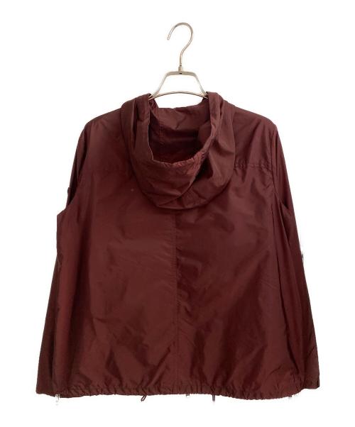 PRADA（プラダ）PRADA (プラダ) ロゴプレートナイロンジャケット ワインレッド サイズ:42の古着・服飾アイテム