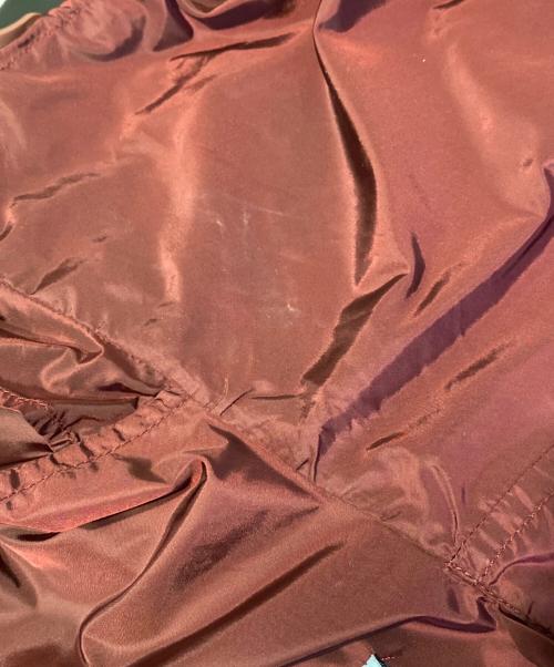 PRADA（プラダ）PRADA (プラダ) ロゴプレートナイロンジャケット ワインレッド サイズ:42の古着・服飾アイテム