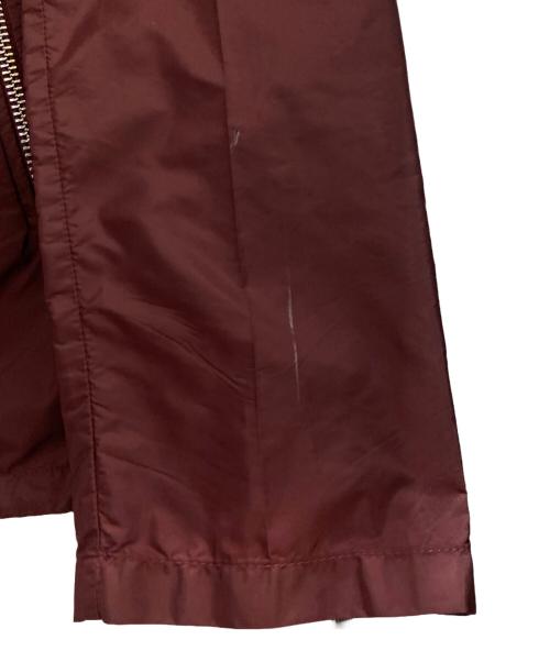 PRADA（プラダ）PRADA (プラダ) ロゴプレートナイロンジャケット ワインレッド サイズ:42の古着・服飾アイテム
