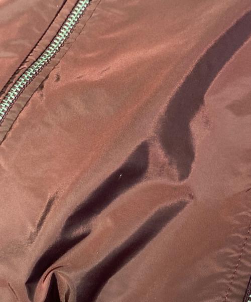 PRADA（プラダ）PRADA (プラダ) ロゴプレートナイロンジャケット ワインレッド サイズ:42の古着・服飾アイテム