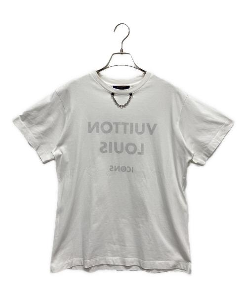 LOUIS VUITTON（ルイ ヴィトン）LOUIS VUITTON (ルイ ヴィトン) Louis Vuitton ICONS Chain Tee/リバースロゴプリントTシャツ ホワイト サイズ:Lの古着・服飾アイテム