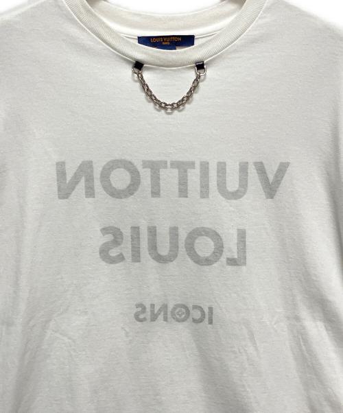 LOUIS VUITTON（ルイ ヴィトン）LOUIS VUITTON (ルイ ヴィトン) Louis Vuitton ICONS Chain Tee/リバースロゴプリントTシャツ ホワイト サイズ:Lの古着・服飾アイテム
