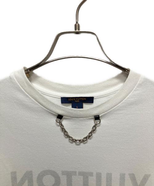 LOUIS VUITTON（ルイ ヴィトン）LOUIS VUITTON (ルイ ヴィトン) Louis Vuitton ICONS Chain Tee/リバースロゴプリントTシャツ ホワイト サイズ:Lの古着・服飾アイテム
