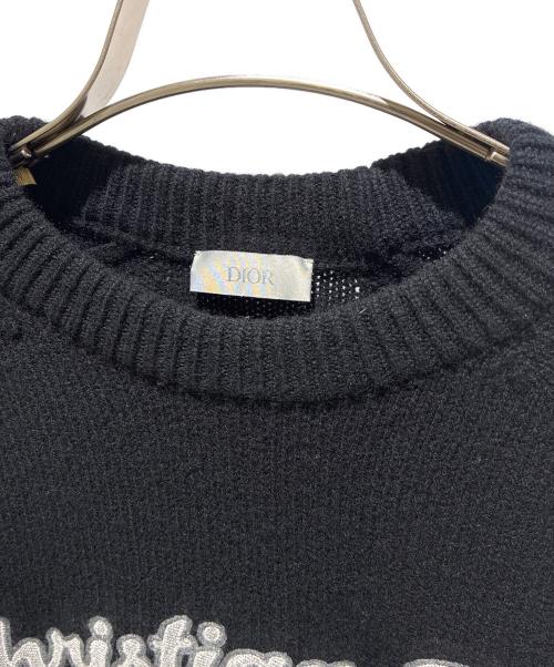 Dior（ディオール）Dior (ディオール) レタードロゴニット ブラック サイズ:Sの古着・服飾アイテム