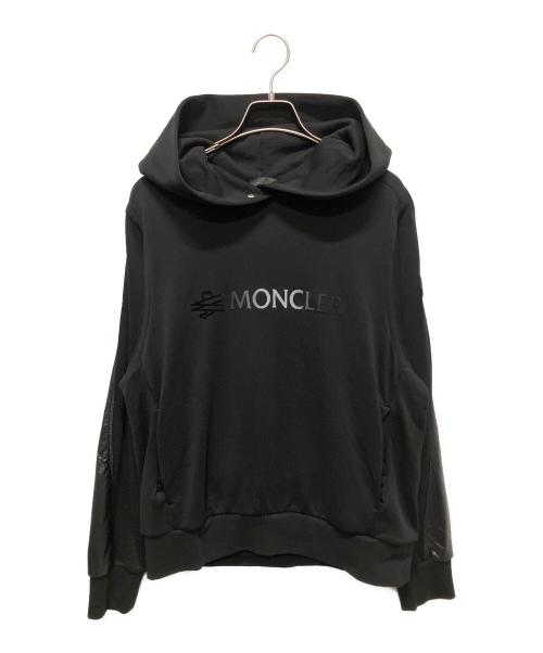 MONCLER（モンクレール）MONCLER (モンクレール) FELPA CON AAPPUCCIO/ロゴパーカー ブラック サイズ:Sの古着・服飾アイテム