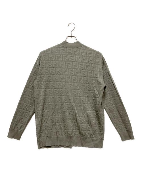 FENDI（フェンディ）FENDI (フェンディ) FENDI Zucca Cardigan/ズッカカーディガン グレー サイズ:42の古着・服飾アイテム