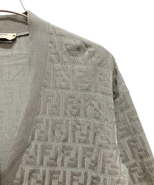 FENDI（フェンディ）FENDI (フェンディ) FENDI Zucca Cardigan/ズッカカーディガン グレー サイズ:42の古着・服飾アイテム
