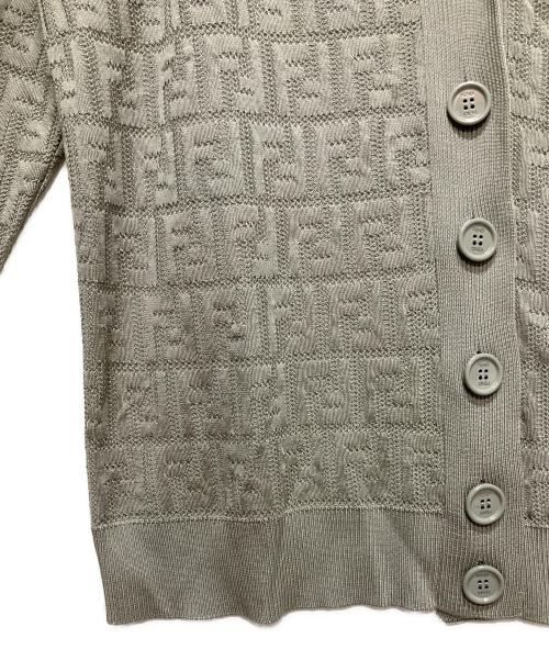 FENDI（フェンディ）FENDI (フェンディ) FENDI Zucca Cardigan/ズッカカーディガン グレー サイズ:42の古着・服飾アイテム
