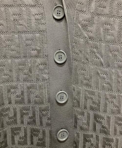 FENDI（フェンディ）FENDI (フェンディ) FENDI Zucca Cardigan/ズッカカーディガン グレー サイズ:42の古着・服飾アイテム