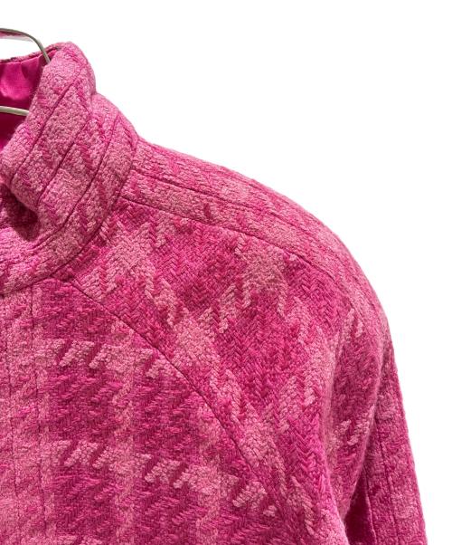 CHANEL（シャネル）CHANEL (シャネル) ハイネックツイードジップジャケット　P62346V47894 ショッキングピンク サイズ:36の古着・服飾アイテム