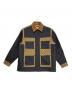 GUCCI（グッチ）の古着「Cotton Canvas and GG Supreme Jacket 'Dark Grey'」｜ベージュ×ネイビー