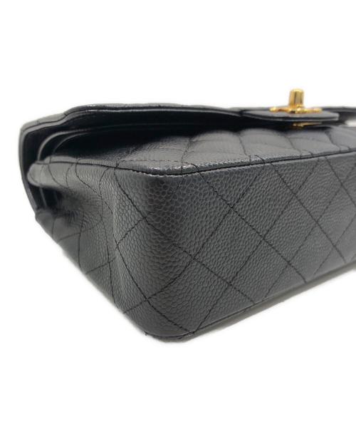 CHANEL（シャネル）CHANEL (シャネル) マトラッセ25　Wフラップチェーンショルダーバッグ ブラック サイズ:25の古着・服飾アイテム