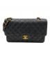 CHANEL（シャネル）の古着「マトラッセ25　Wフラップチェーンショルダーバッグ」｜ブラック