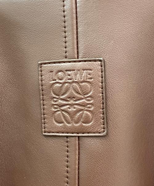 LOEWE（ロエベ）LOEWE (ロエベ) レザーバルーンジャケット ブラウン サイズ:34の古着・服飾アイテム