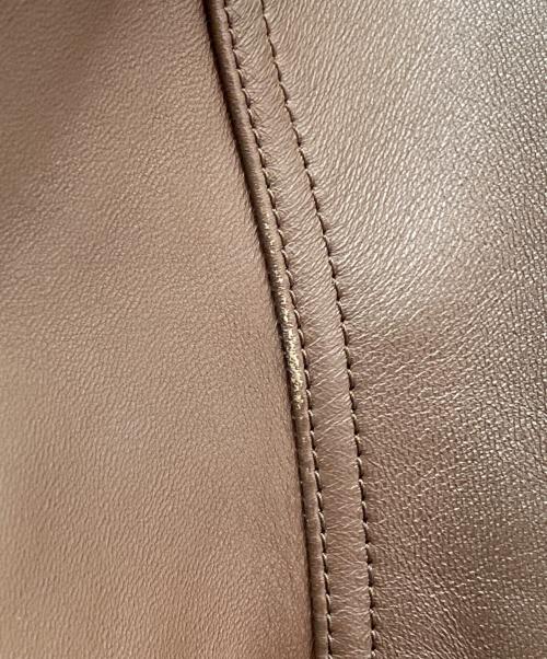 LOEWE（ロエベ）LOEWE (ロエベ) レザーバルーンジャケット ブラウン サイズ:34の古着・服飾アイテム