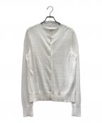 HERMESエルメス）の古着「パンチング カーディンガン」｜ホワイト
