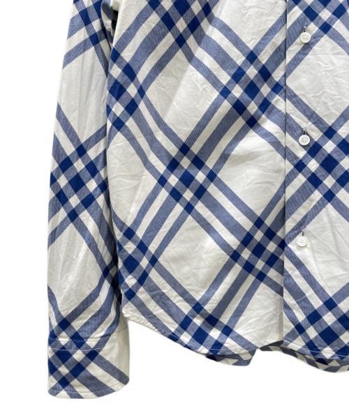 BURBERRY（バーバリー）BURBERRY (バーバリー) チェックフランネルシャツ ブルー×ホワイト サイズ:4の古着・服飾アイテム