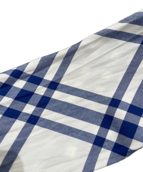 BURBERRY（バーバリー）BURBERRY (バーバリー) チェックフランネルシャツ ブルー×ホワイト サイズ:4の古着・服飾アイテム