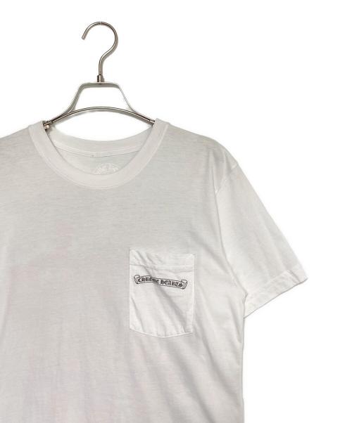 CHROME HEARTS（クロムハーツ）CHROME HEARTS (クロムハーツ) ダガーアイチャートSSポケットTシャツ ホワイト サイズ:Mの古着・服飾アイテム