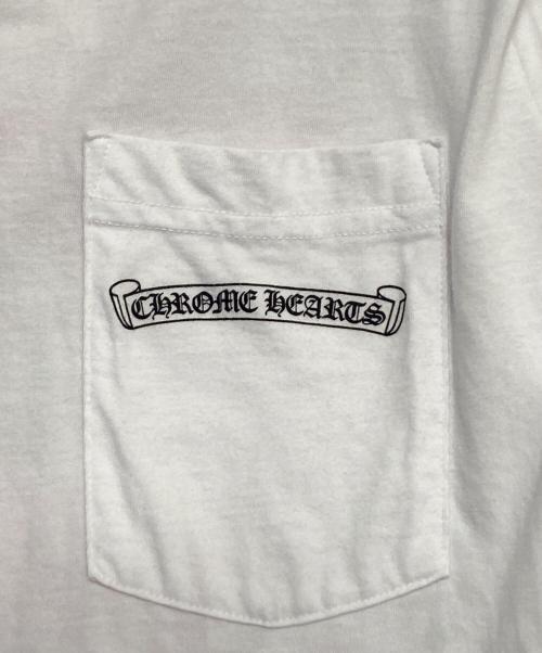 CHROME HEARTS（クロムハーツ）CHROME HEARTS (クロムハーツ) ダガーアイチャートSSポケットTシャツ ホワイト サイズ:Mの古着・服飾アイテム
