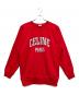 CELINE（セリーヌ）の古着「Oversized Celine Sweatshirt/カレッジロゴスウェット」｜レッド