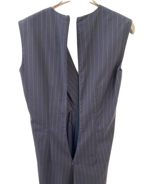 Maison Margiela（メゾンマルジェラ）Maison Margiela (メゾンマルジェラ) ストライプワンピース ネイビー サイズ:36の古着・服飾アイテム