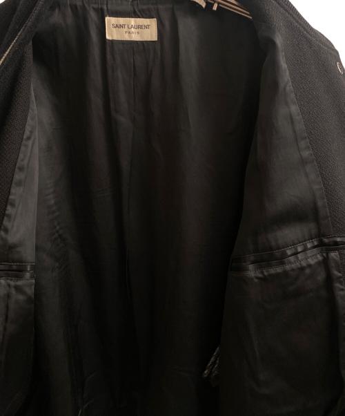 Saint Laurent Paris（サンローランパリ）Saint Laurent Paris (サンローランパリ) テディジャケット ブラック サイズ:46の古着・服飾アイテム