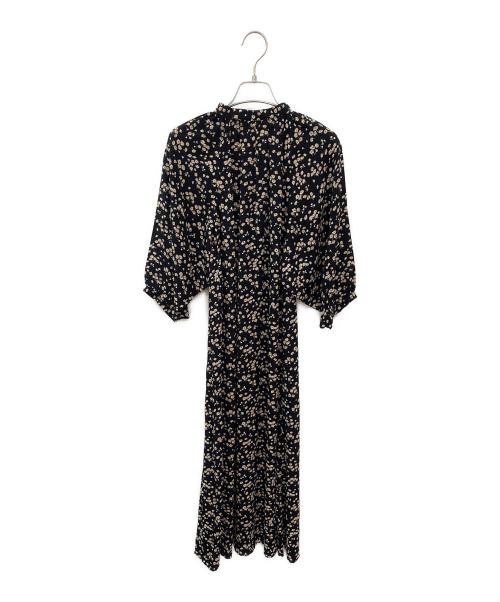 CELINE（セリーヌ）CELINE (セリーヌ) フラワープリントワンピース ブラック サイズ:36の古着・服飾アイテム