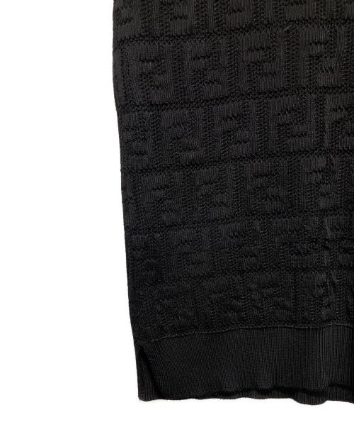 FENDI（フェンディ）FENDI (フェンディ) ズッカ柄ニットカットソー ブラック サイズ:38の古着・服飾アイテム