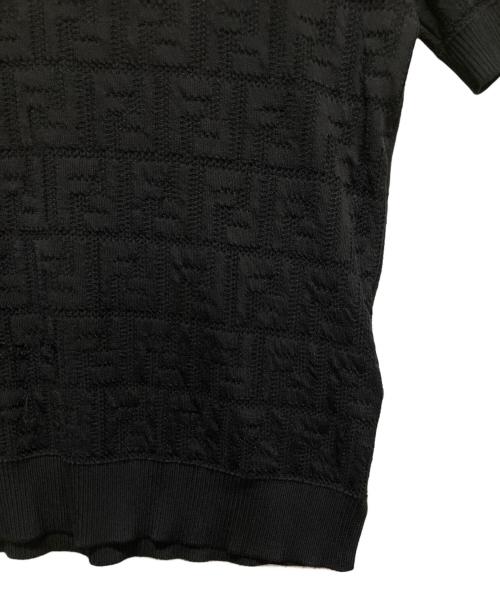FENDI（フェンディ）FENDI (フェンディ) ズッカ柄ニットカットソー ブラック サイズ:38の古着・服飾アイテム