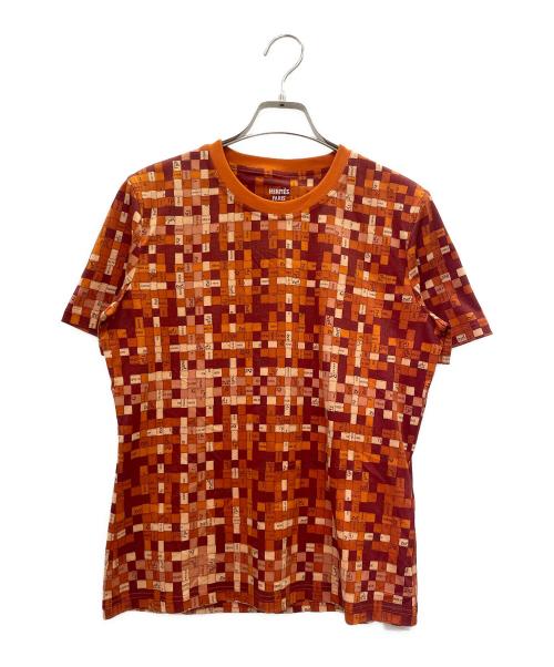 HERMES（エルメス）HERMES (エルメス) ボルデュックマイクロ Tシャツ オレンジ サイズ:40 未使用品の古着・服飾アイテム