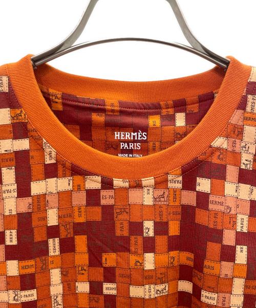 HERMES（エルメス）HERMES (エルメス) ボルデュックマイクロ Tシャツ オレンジ サイズ:40 未使用品の古着・服飾アイテム